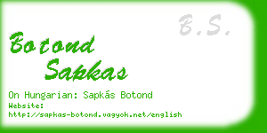 botond sapkas business card